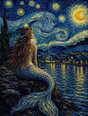 Beautiful Mermaid Print